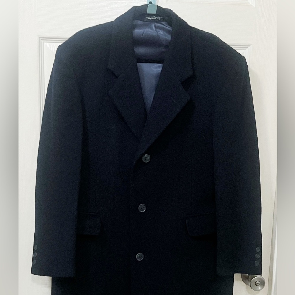 Andrew Fezza Cashmere Blend Italy Gray Winter Coat Men High Quality - Picture 9 of 9